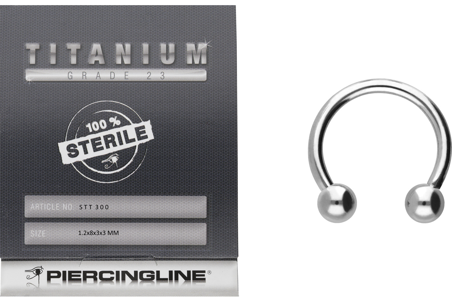 Sterilisierter Titan Hufeisenring Piercing
